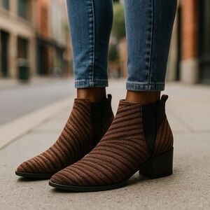 Cato | Tiger Stripe Fur Ankle Bootie Various Sizes Available